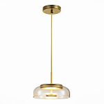 SL6002.203.01 Подвес ST-Luce Золотистый/Янтарный LED 1*7W 4000K ЛАЦИО 250_100_Array